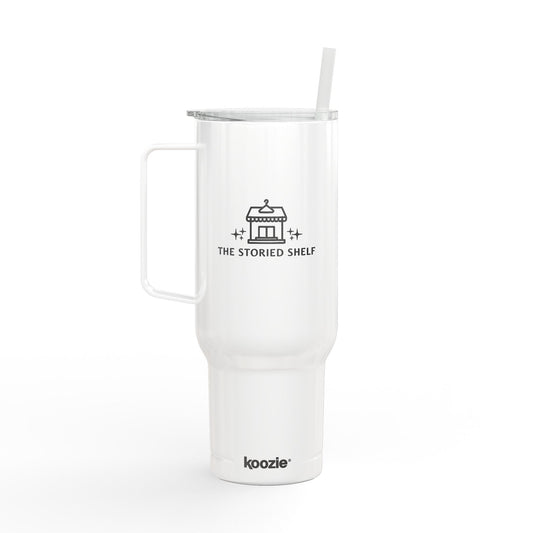 The Storied Shelf 40oz Insulated Tumbler Travel Mug with Lid