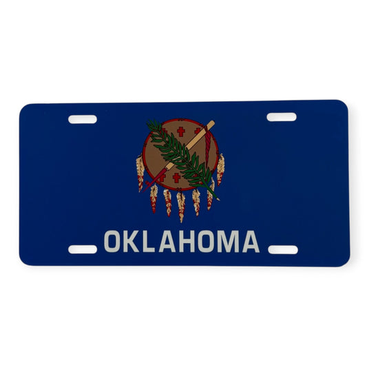 Oklahoma State Flag Vanity Plate