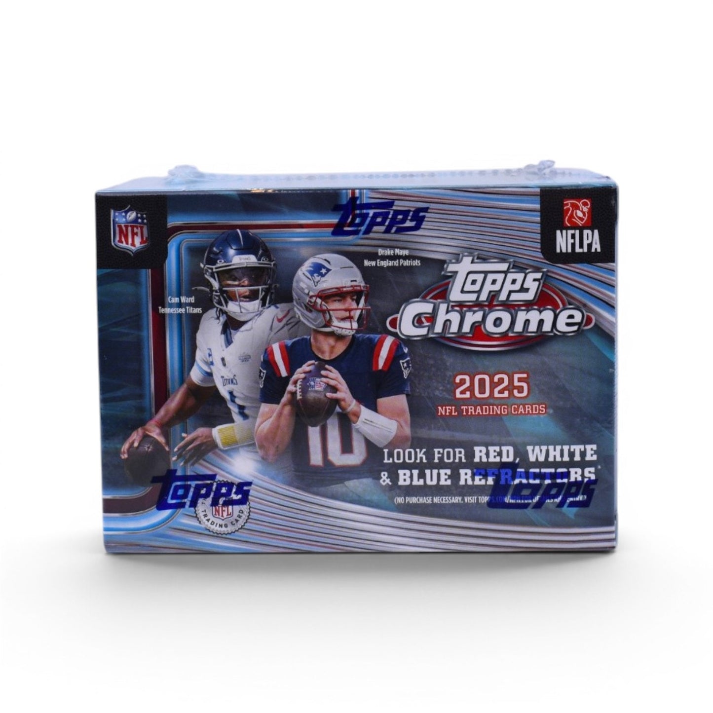 2025 Topps Chrome NFL Trading Cards Sealed Value Box