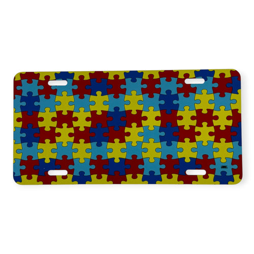 Autism Awareness Puzzle Piece Vanity Plate
