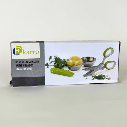 8" Herb Scissors with 5 Stainless Steel Blades