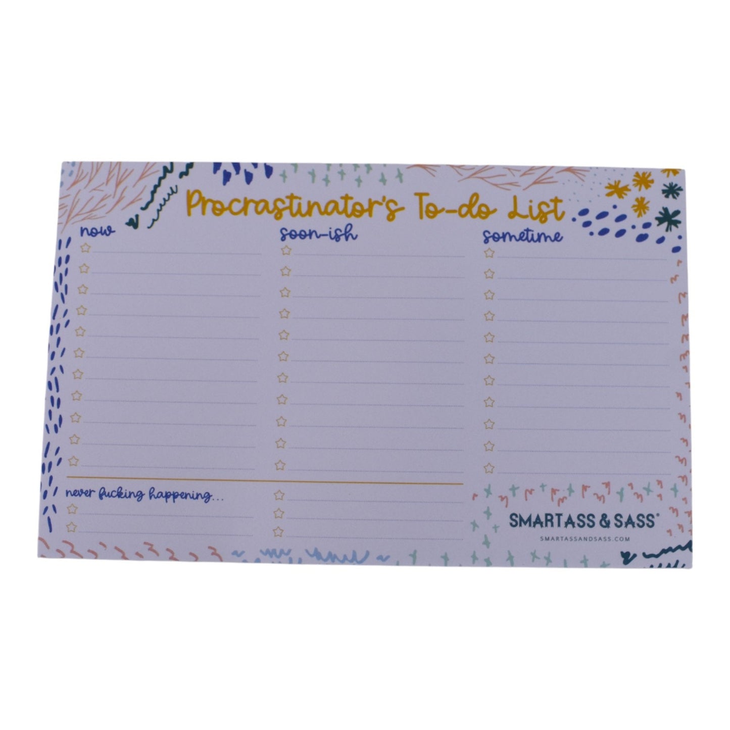 Procrastinator’s To-Do List Pad