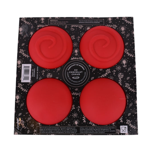 Hot Cocoa Bomb Silicone Mold – 4 Cavity Sphere Mold