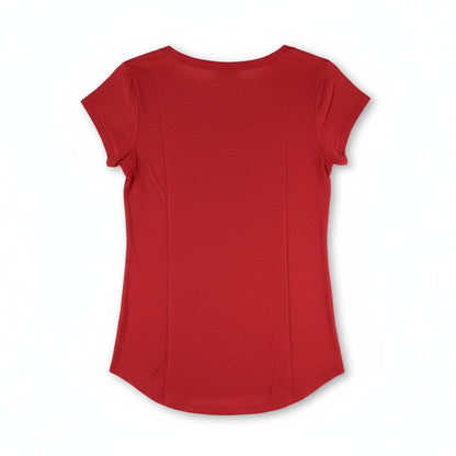 Lucky Brand Red Floral “Lucky” Graphic Tee