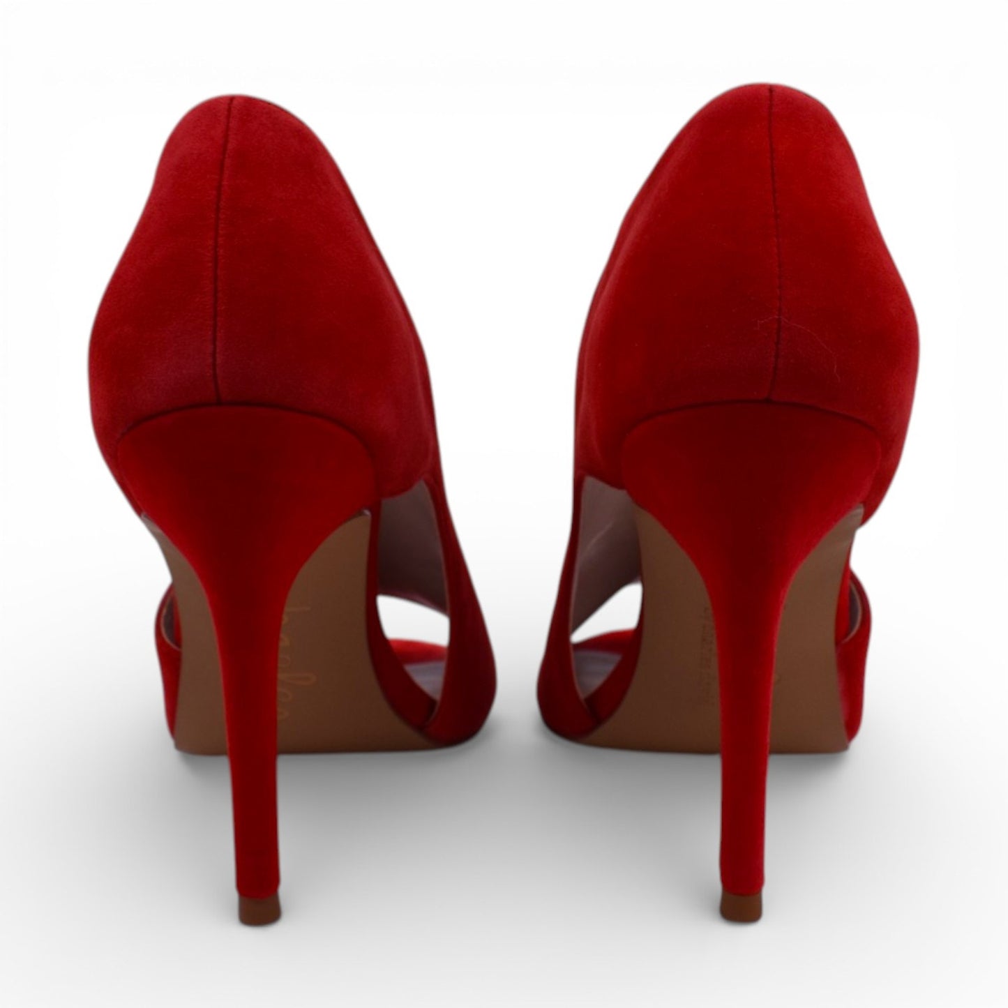 Charles by Charles David Raile Red Kid Suede Open Toe d'Orsay Stiletto Heel | Size 7