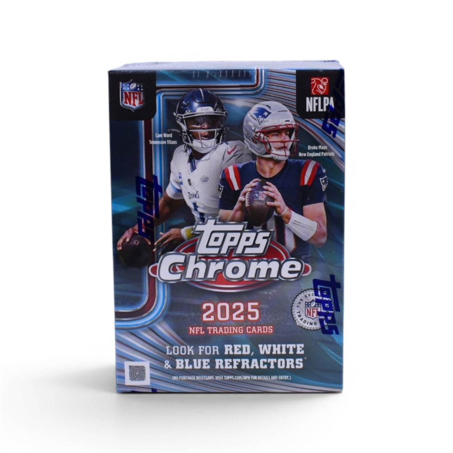 2025 Topps Chrome NFL Trading Cards Sealed Value Box