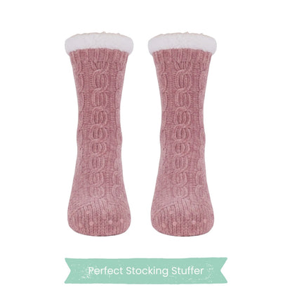 Charter Club Holiday Slipper Socks – Pink (L/XL)