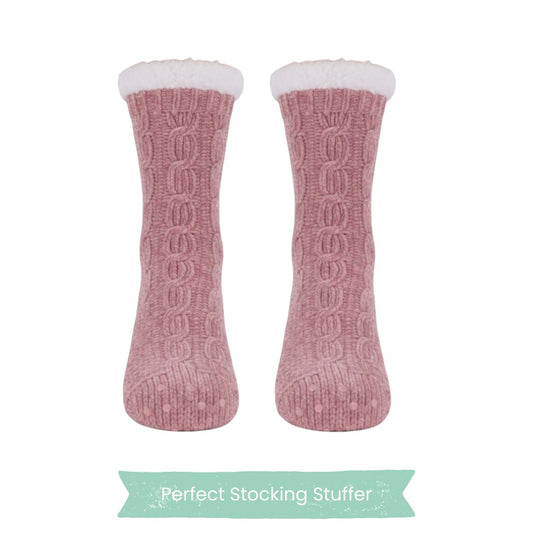 Charter Club Holiday Slipper Socks – Pink (L/XL)