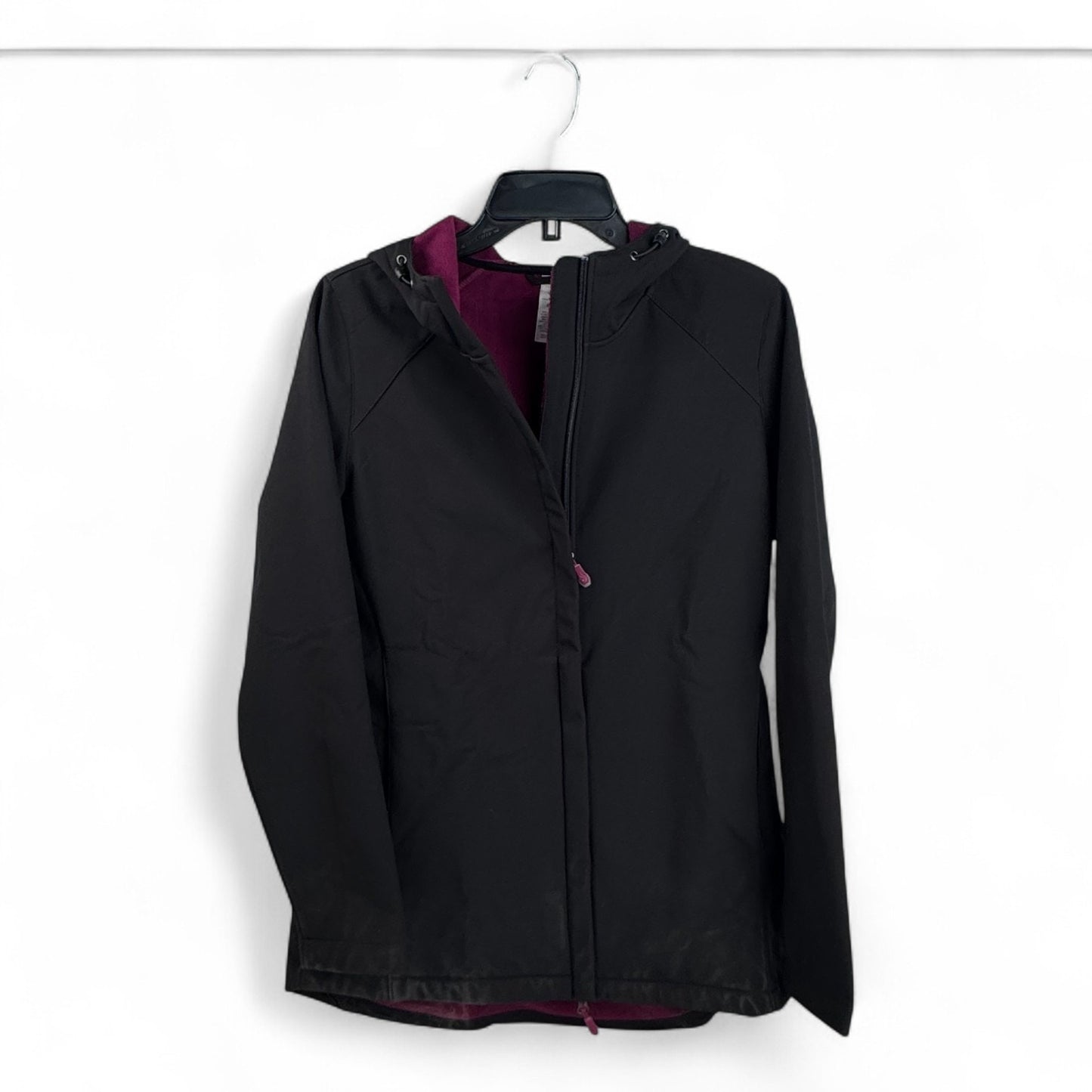 Ideology Rain Jacket – Black with Plum Lining (Women’s Medium)