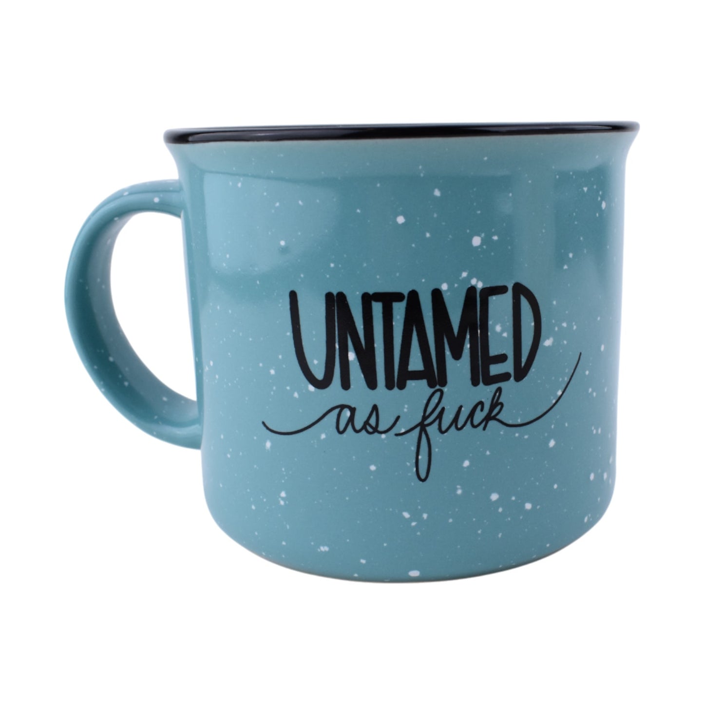 Untamed as F*ck Speckled Camp Mug