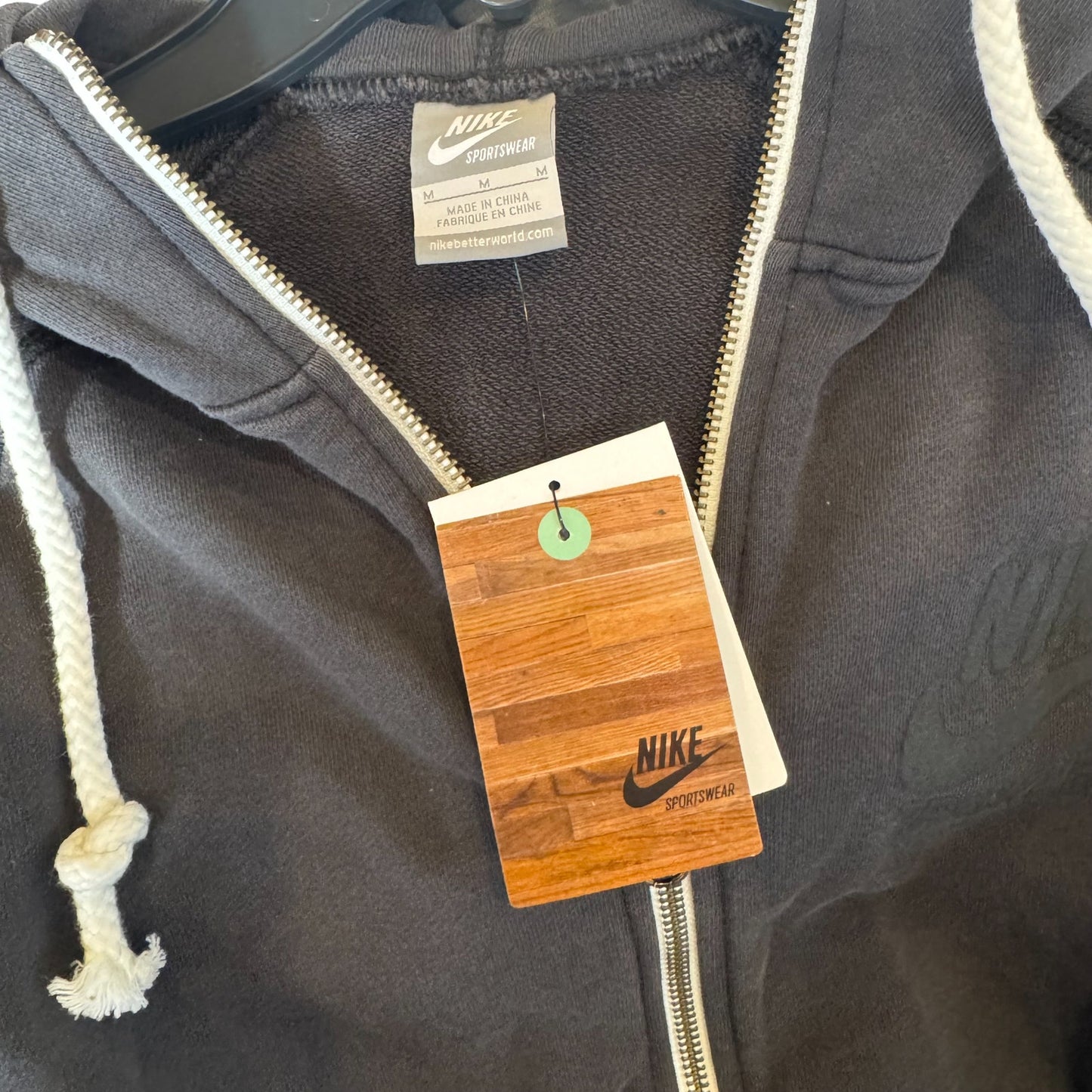 Nike Sportswear Full-Zip Hoodie – Charcoal Gray (Men’s Medium)