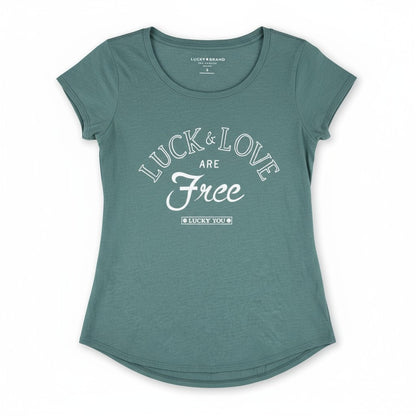 Lucky Brand “Luck & Love Are Free” Graphic Tee