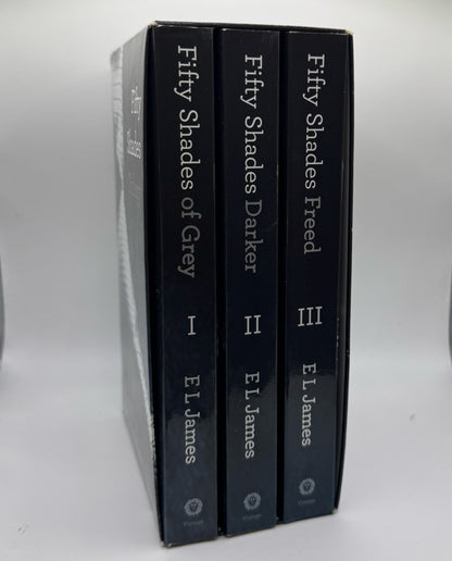 Fifty Shades Trilogy by E L James (All 3 Books, Paperback Set)