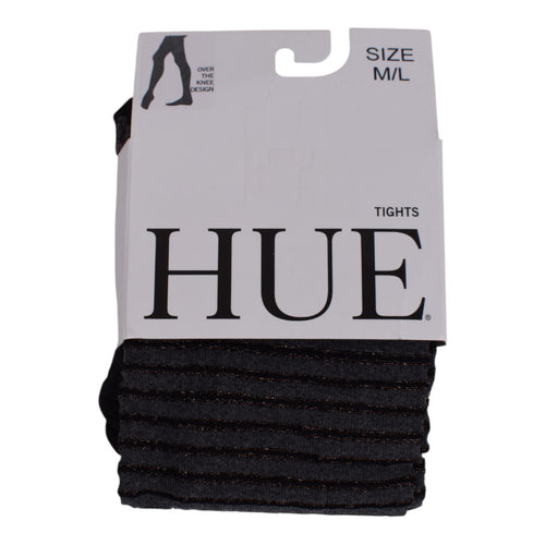 HUE Shimmer Accent Tights – Size M/L (Black)