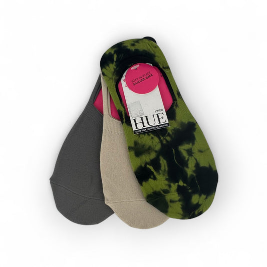 Tie Dyed High Cut Liner Socks - Shadow Olive (3 Pack)