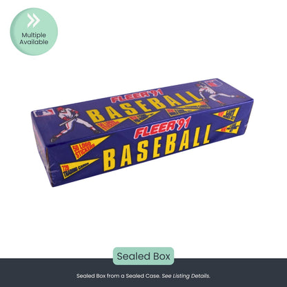 1991 Fleer Baseball Trading Cards – Factory Sealed Box