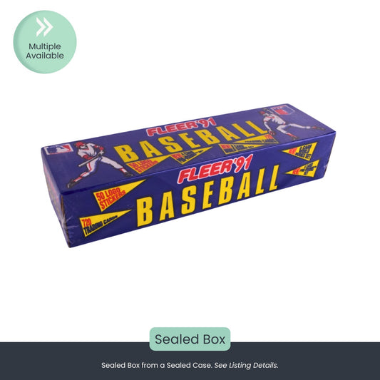 1991 Fleer Baseball Trading Cards – Factory Sealed Box