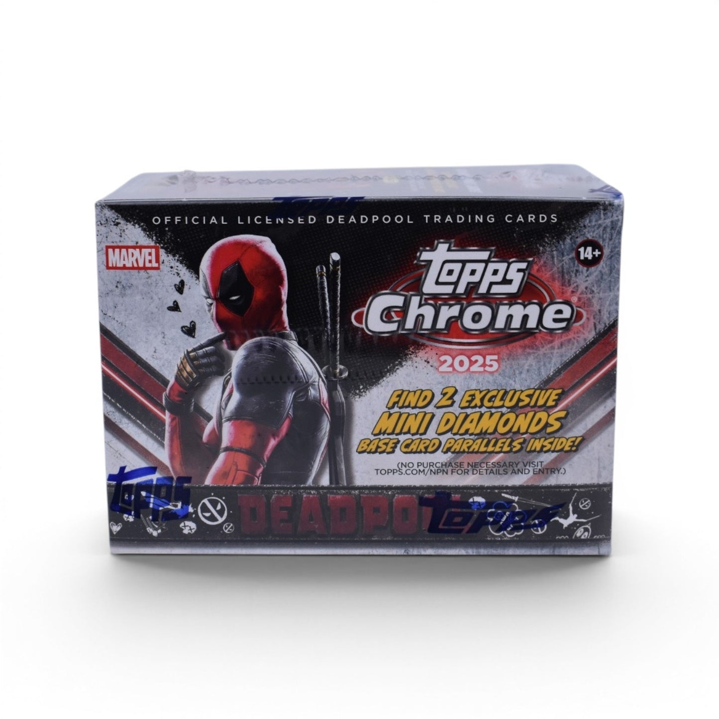 2025 Topps Chrome Marvel Deadpool Trading Cards Sealed Value Box