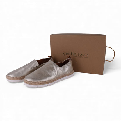 Gentle Souls by Kenneth Cole Metallic Leather Sporty Slip-On Sneakers – Women’s 7.5