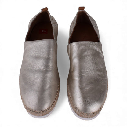 Gentle Souls by Kenneth Cole Metallic Leather Sporty Slip-On Sneakers – Women’s 7.5