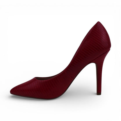 Charles by Charles David Maxx Red Lizard Print Pointed Toe Stiletto Pump | Size 7