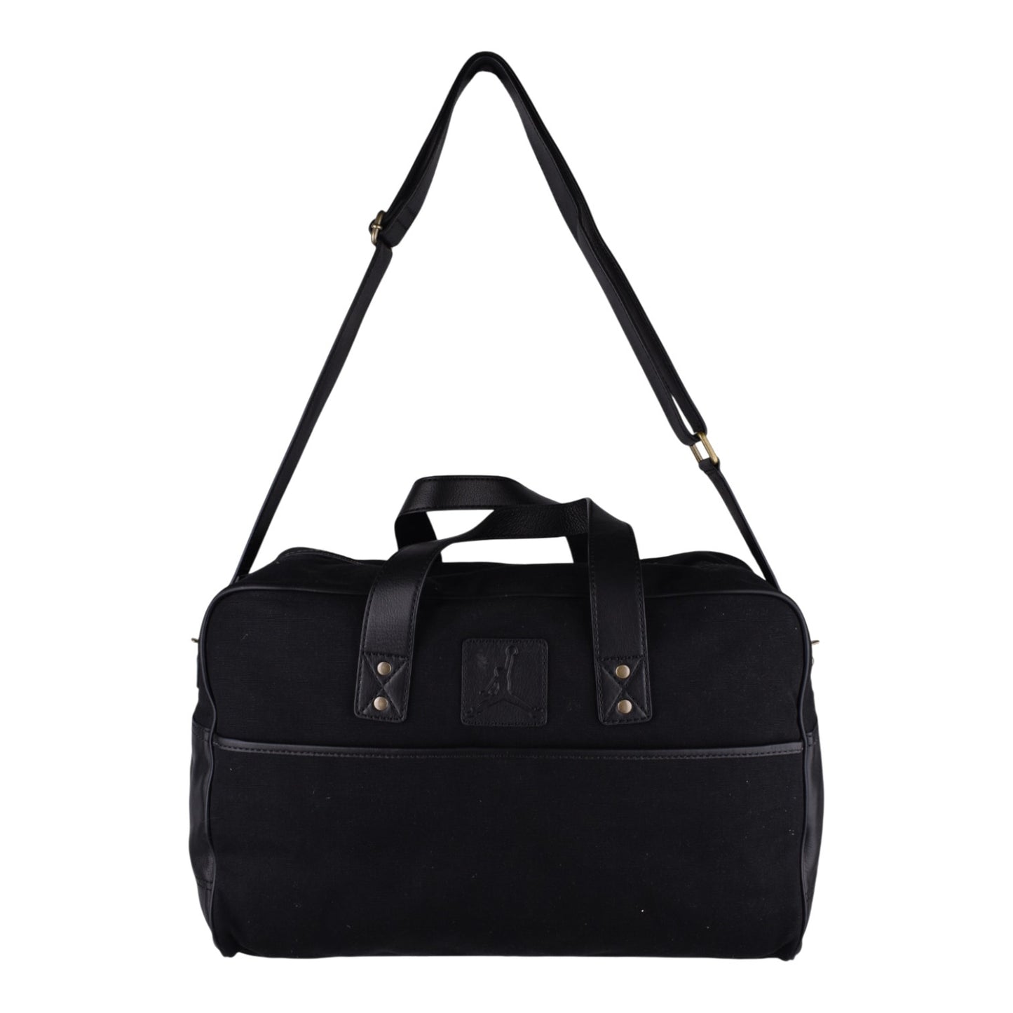 Jordan Brand x Cole Haan Black Canvas & Leather Weekender Duffel Bag