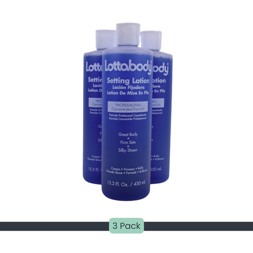 Lottabody Setting Lotion 15.2 oz (3 Pack) Professional Concentrated Formula