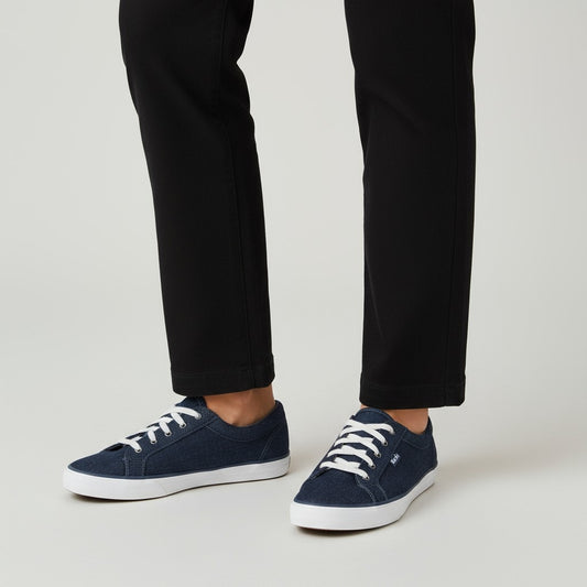 Keds Maven Brush Woven Sneakers – Navy Blue