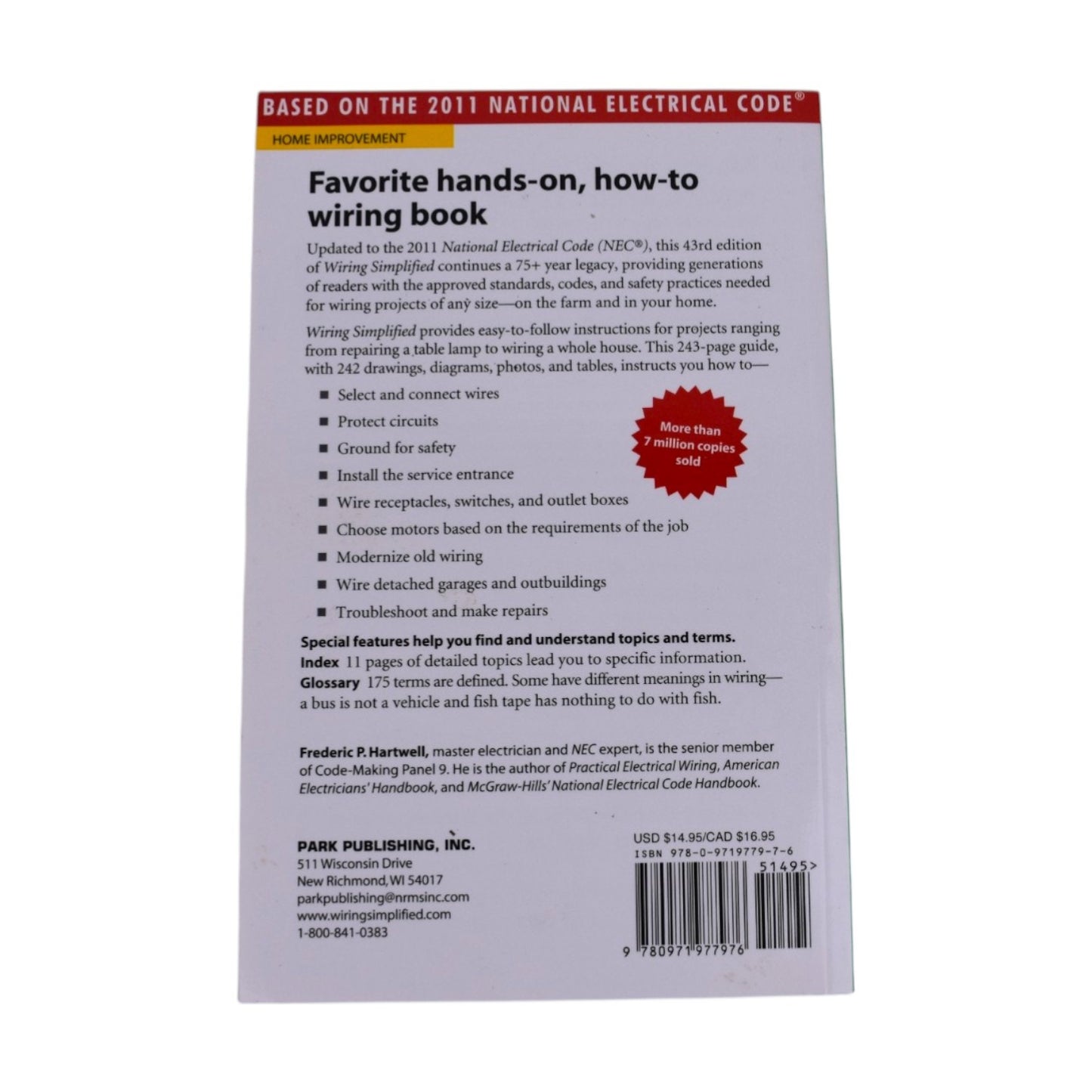 Wiring Simplified 2011 National Electrical Code | Richter Schwan Hartwell | Paperback | Like New | ISBN 9780971977976qq