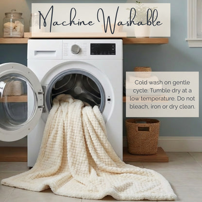 Luxury Concepts Embossed Faux Fur Sherpa Throw