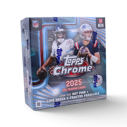 2025 Topps Chrome NFL Trading Cards Sealed Mega Box
