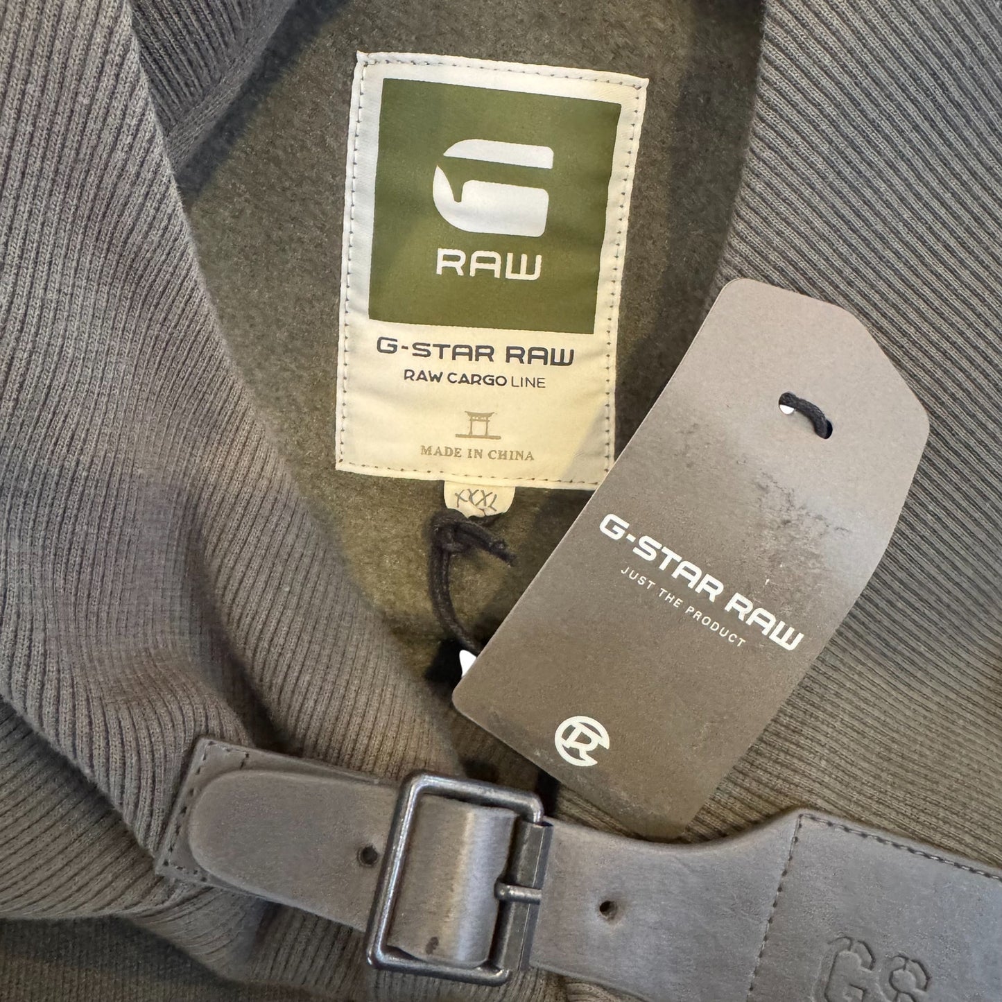 G-Star RAW Cargo Line Hoodie – Olive Green (Men’s XXXL)