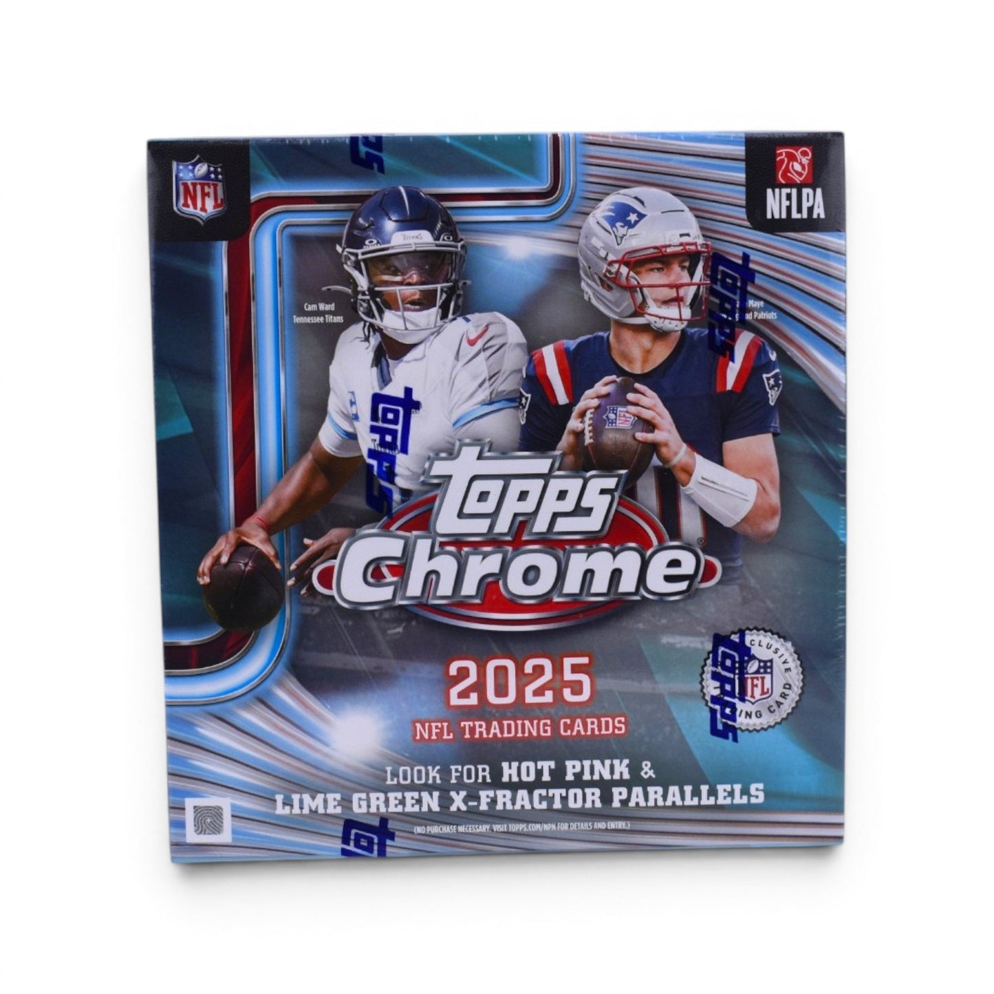 2025 Topps Chrome NFL Trading Cards Sealed Mega Box