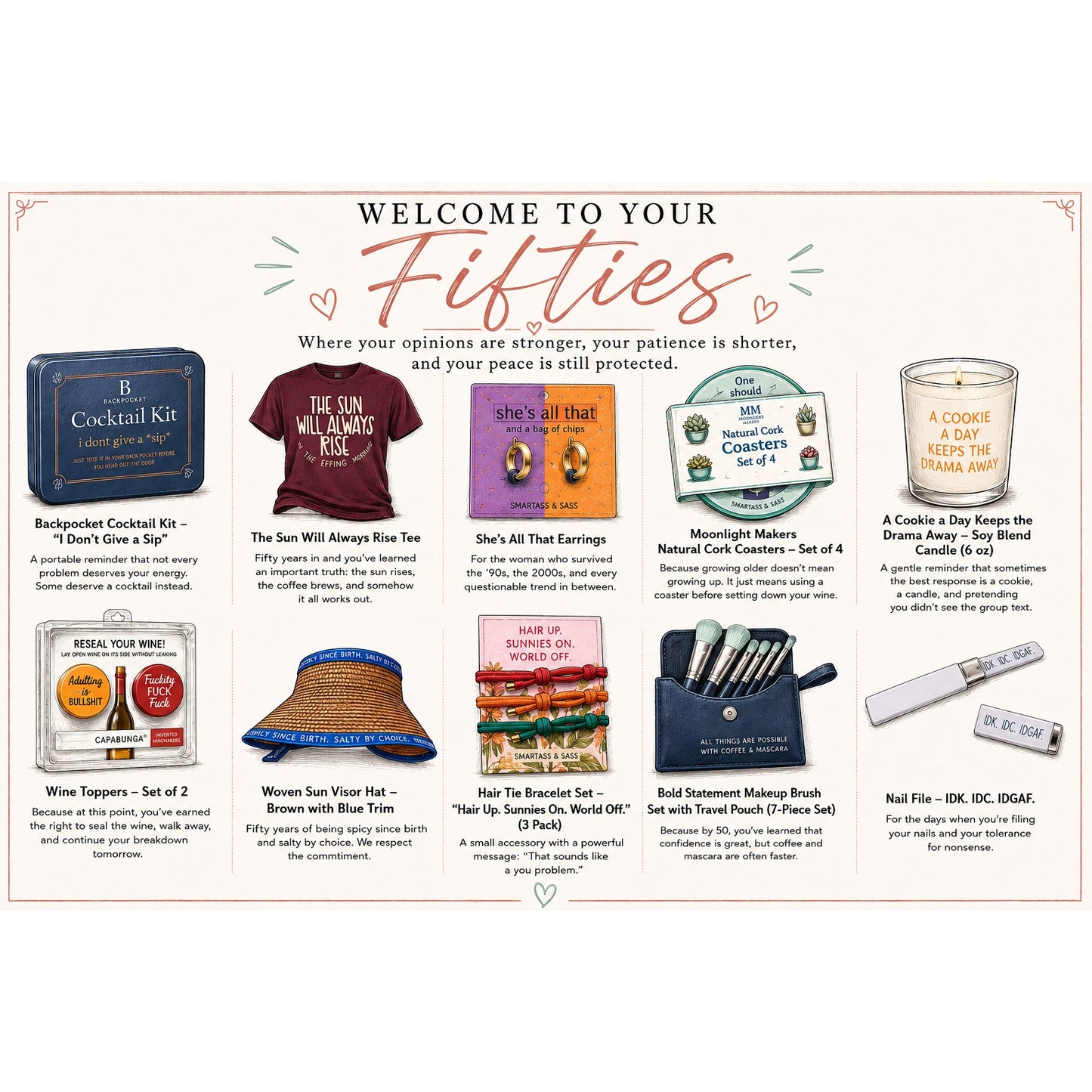 Welcome to Your 50's Gift Set