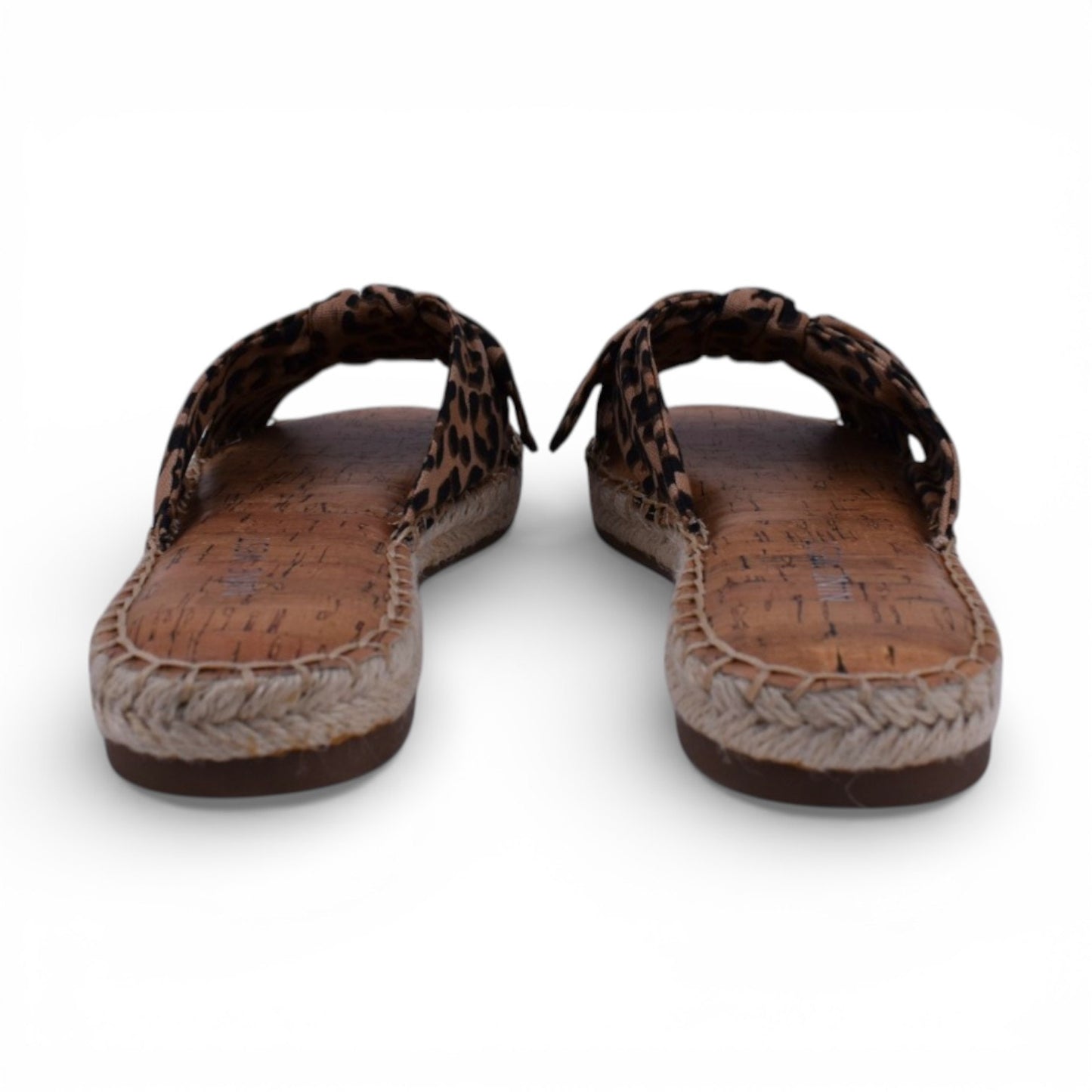 Nine West Brock Leopard Print Espadrille Slide Sandals | Size 7.5