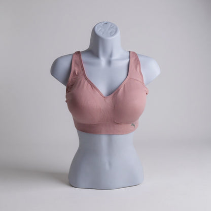 Puma Seamless Sports Bra – 2 Pack - White & Pink (Open Box)
