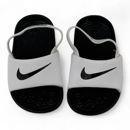 Nike Kawa Slide (Baby/Toddler) – White & Black
