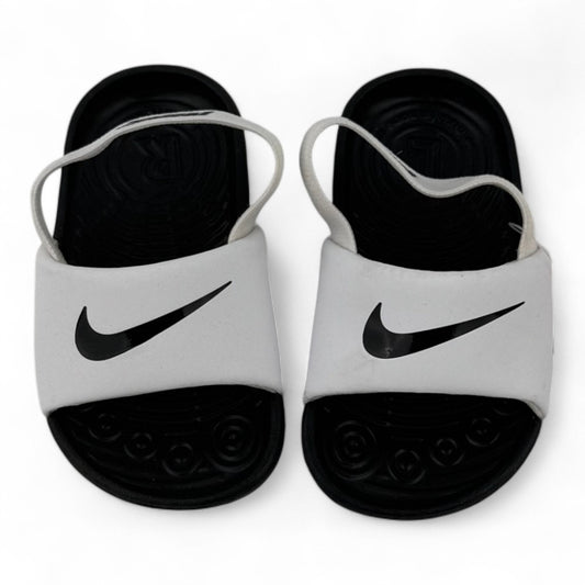 Nike Kawa Slide (Baby/Toddler) – White & Black