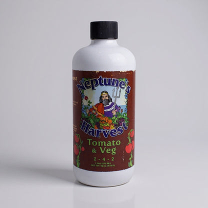 Neptune’s Harvest Tomato & Veg Fertilizer 2-4-2 – Lot of 3 (16 oz Each)