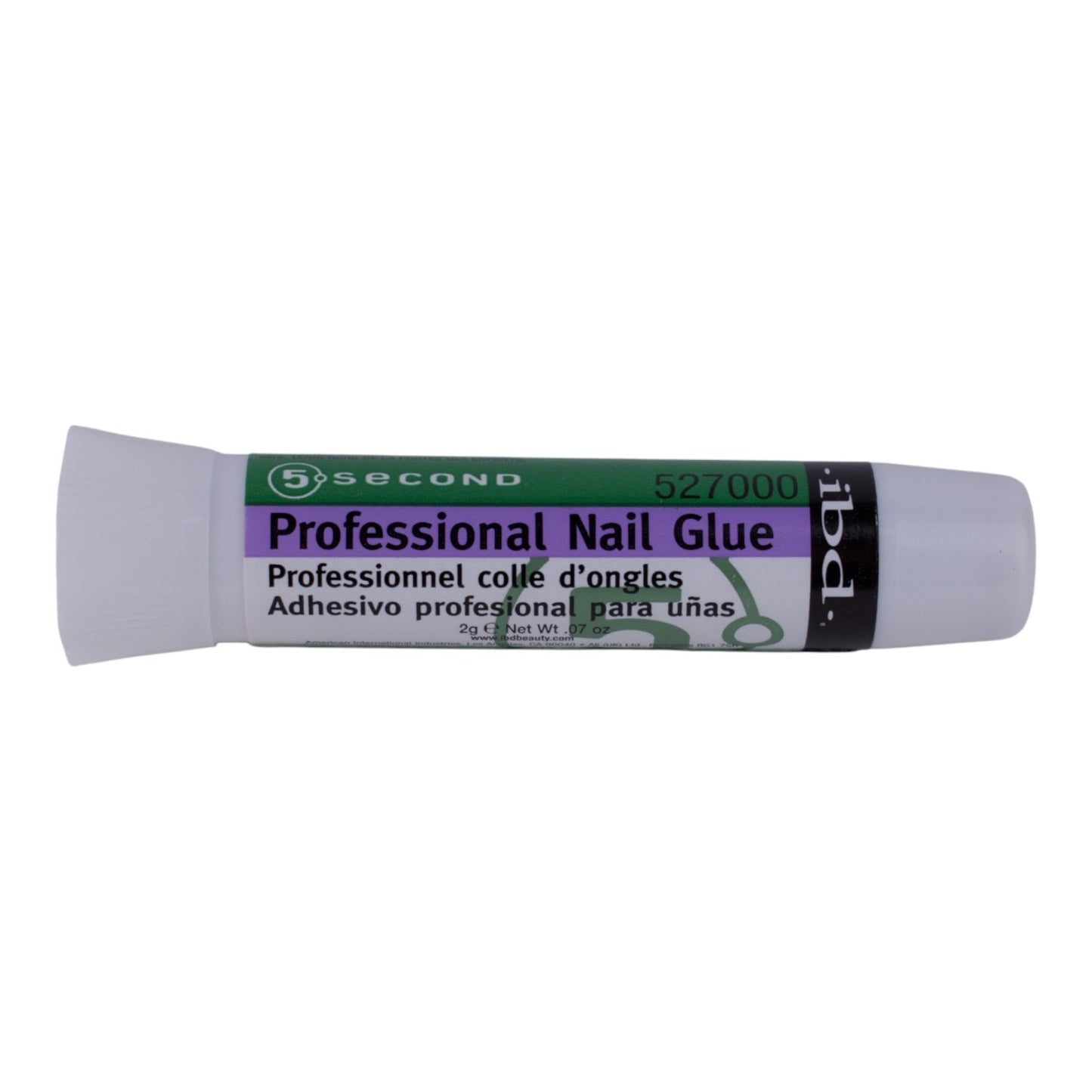 IBD 5 Second Professional Nail Glue – Full Box of 12 (2g Tubes)