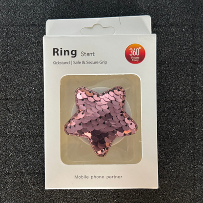 Star Sequins Pop-Out Phone Kickstand