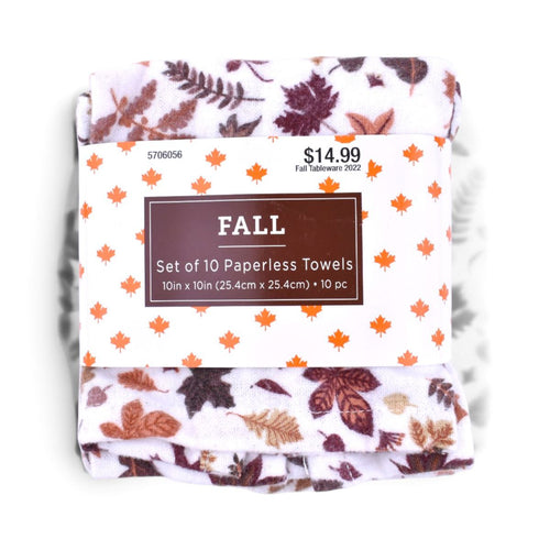 Fall Leaves Paperless Towels, Set of 10