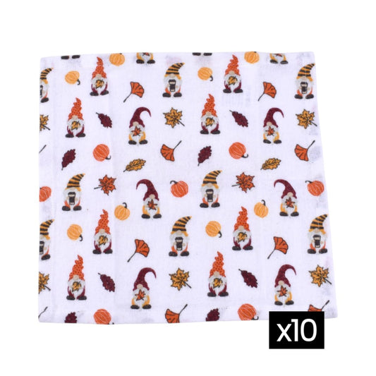 Fall Gnome Paperless Towels, Set of 10