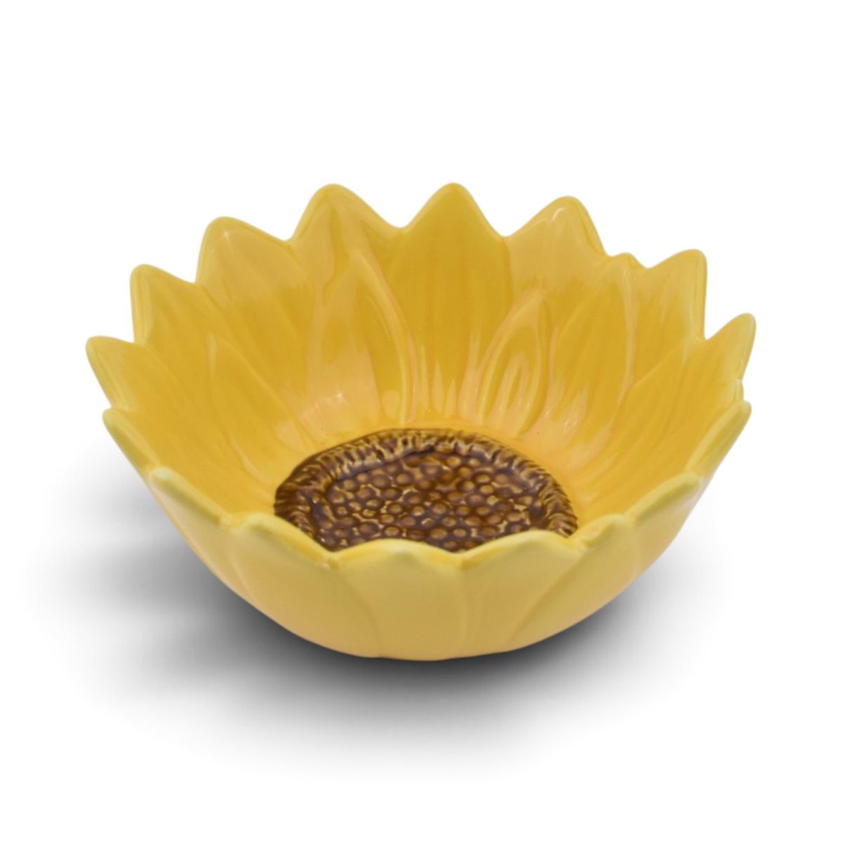 Small Sunflower Bowl in Yellow, 11.2oz