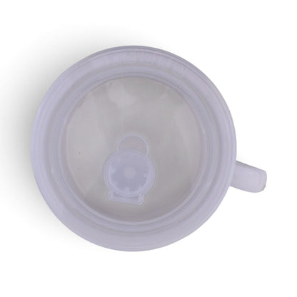 Sunflower Ceramic Soup Mug with Lid, 18oz