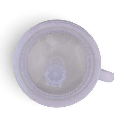 Sunflower Ceramic Soup Mug with Lid, 18oz