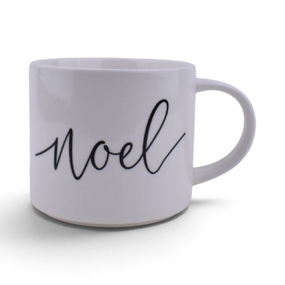 Christmas Stackable Mug Set with Metal Rack