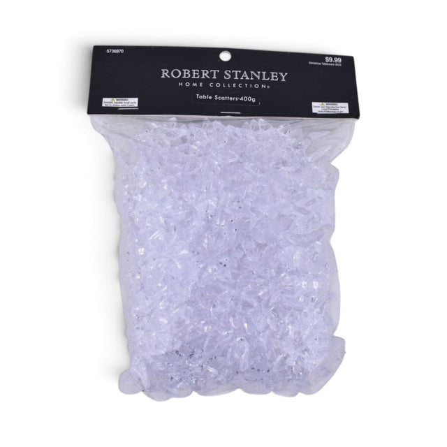 Clear Snowflake Table Scatters, 400g