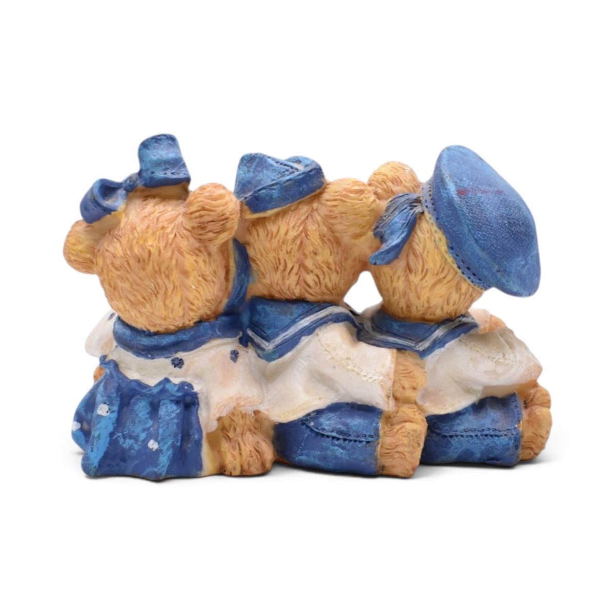 Sailor Teddy Bears Figurine in Blue and White