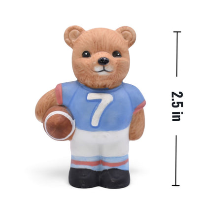 Homco Sports Bears Ceramic Figurines Set of 4 #1408